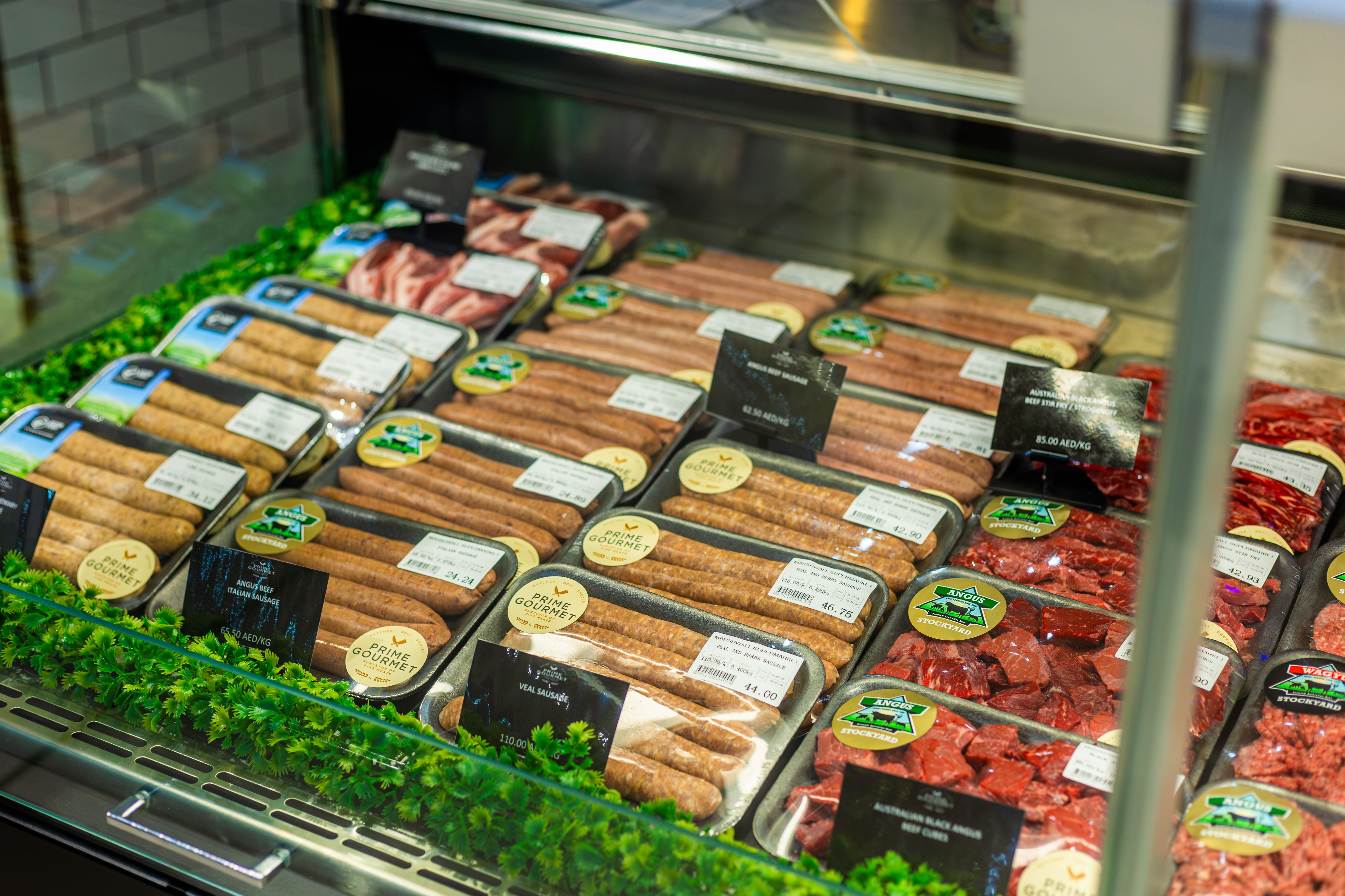 Prime Gourmet premium meat counter display